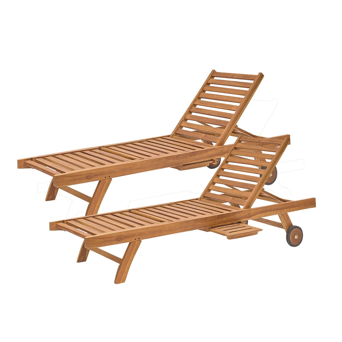 BALI - Bain de soleil en teck huilé massif (lot de 2)