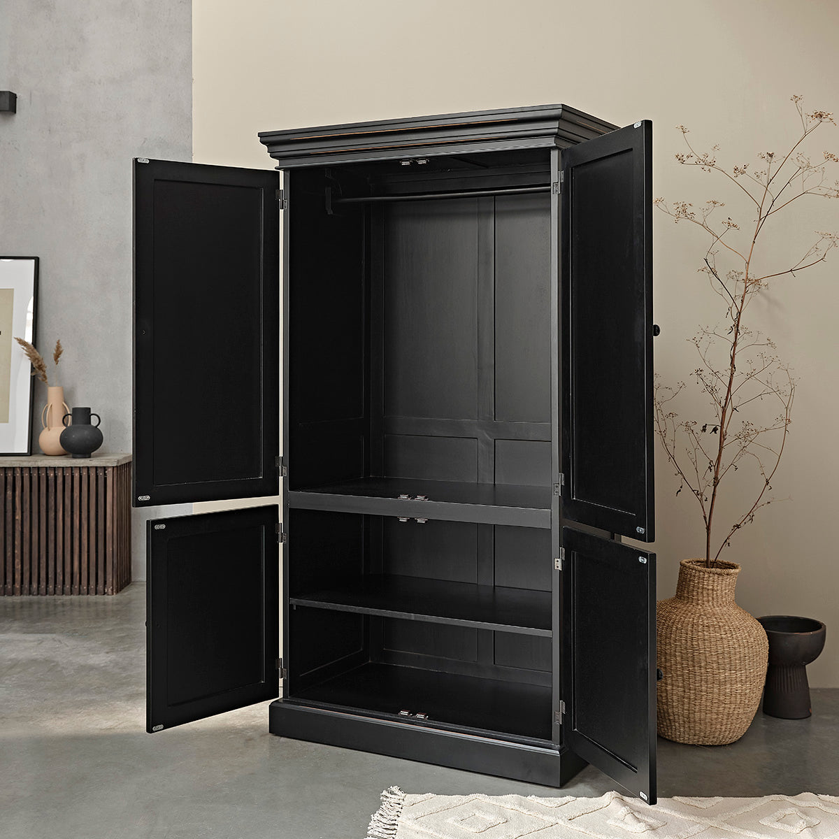 SOHO - Armoire en acajou massif 190