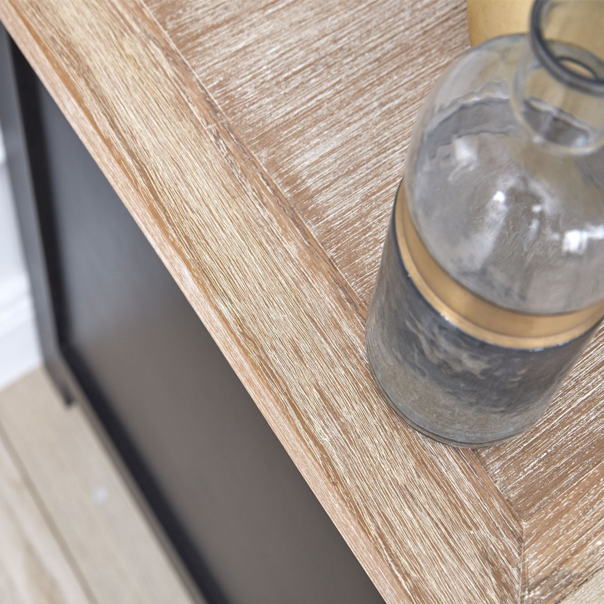 LONDRES - Meuble TV en acajou et teck massif 180 cm