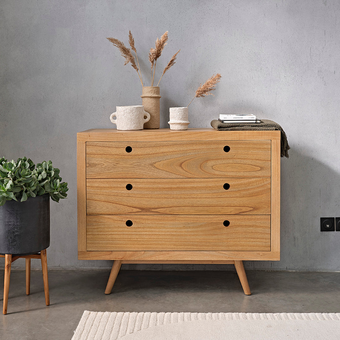 ESMEE - Commode en mindi massif 110 cm