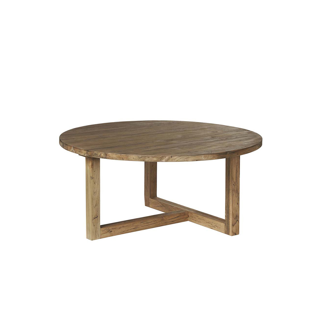 CARGO - Table basse en teck massif recyclé Ø 100 cm