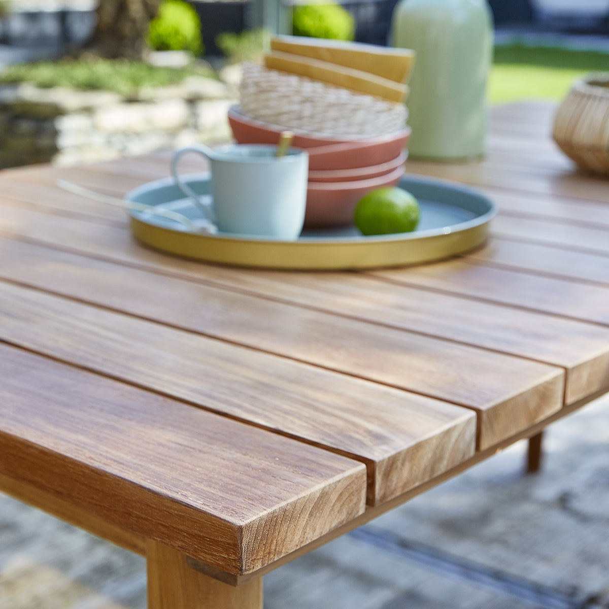 ESTHER - Table de jardin en teck massif 6/8 pers.