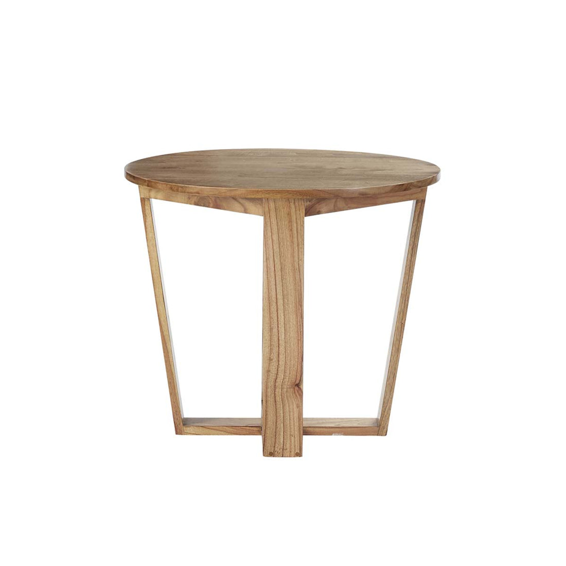 BASILE - Table d'appoint en mindi massif Ø 65 cm