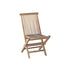 Chaise de jardin en teck huilé massif pliante