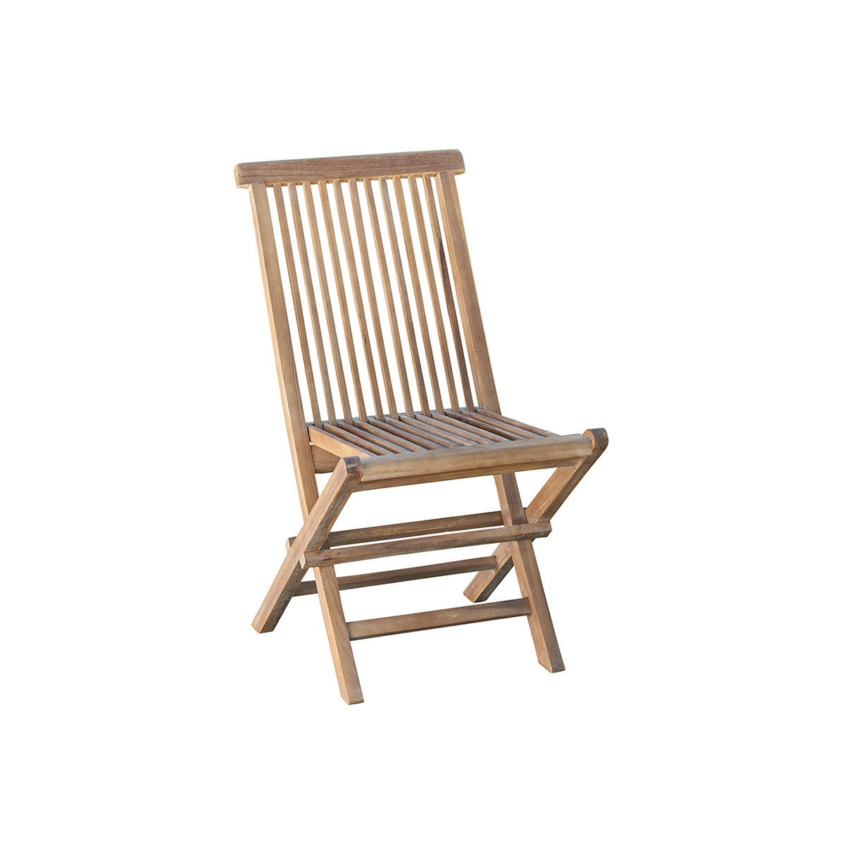 BALI - Chaise de jardin en teck huilé massif pliante