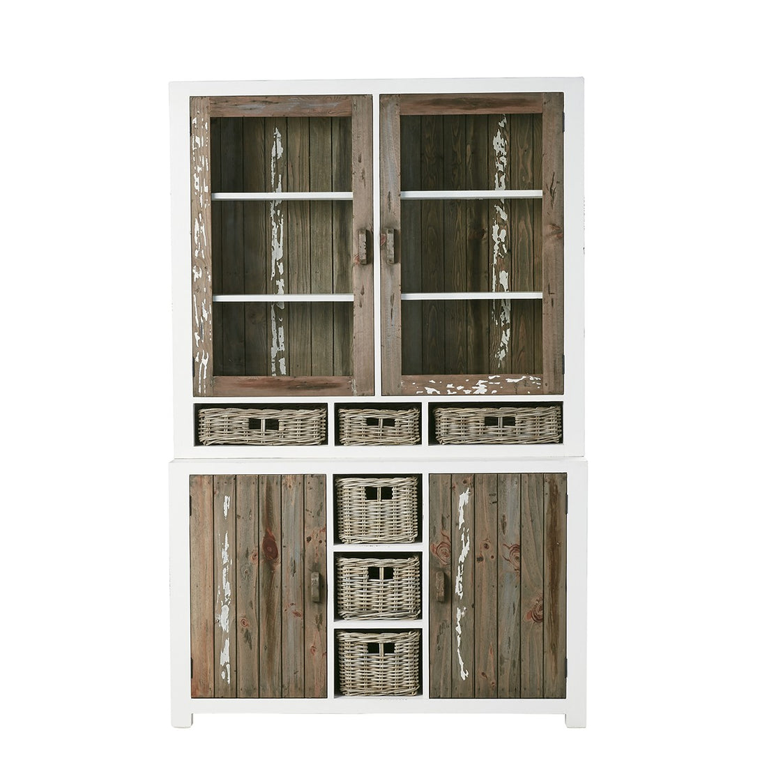 HONFLEUR - Vaisselier en bois recyclé massif 140 cm