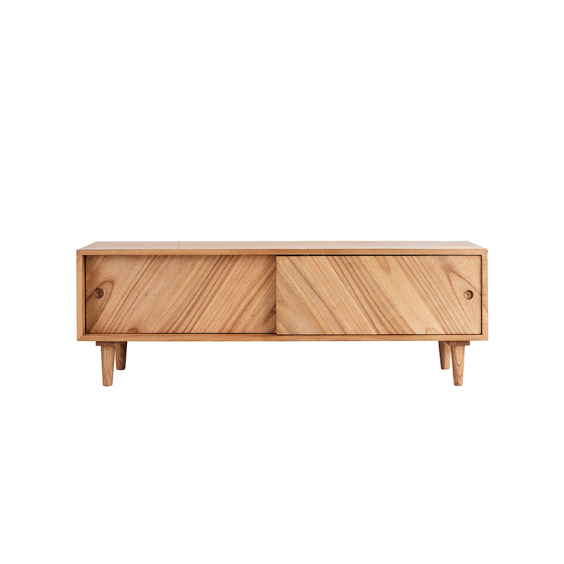 PACÔME - Meuble TV en mindi massif 135 cm