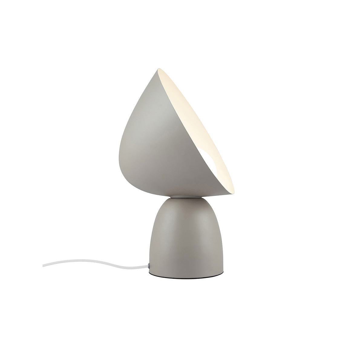 Lampe à poser en métal taupe