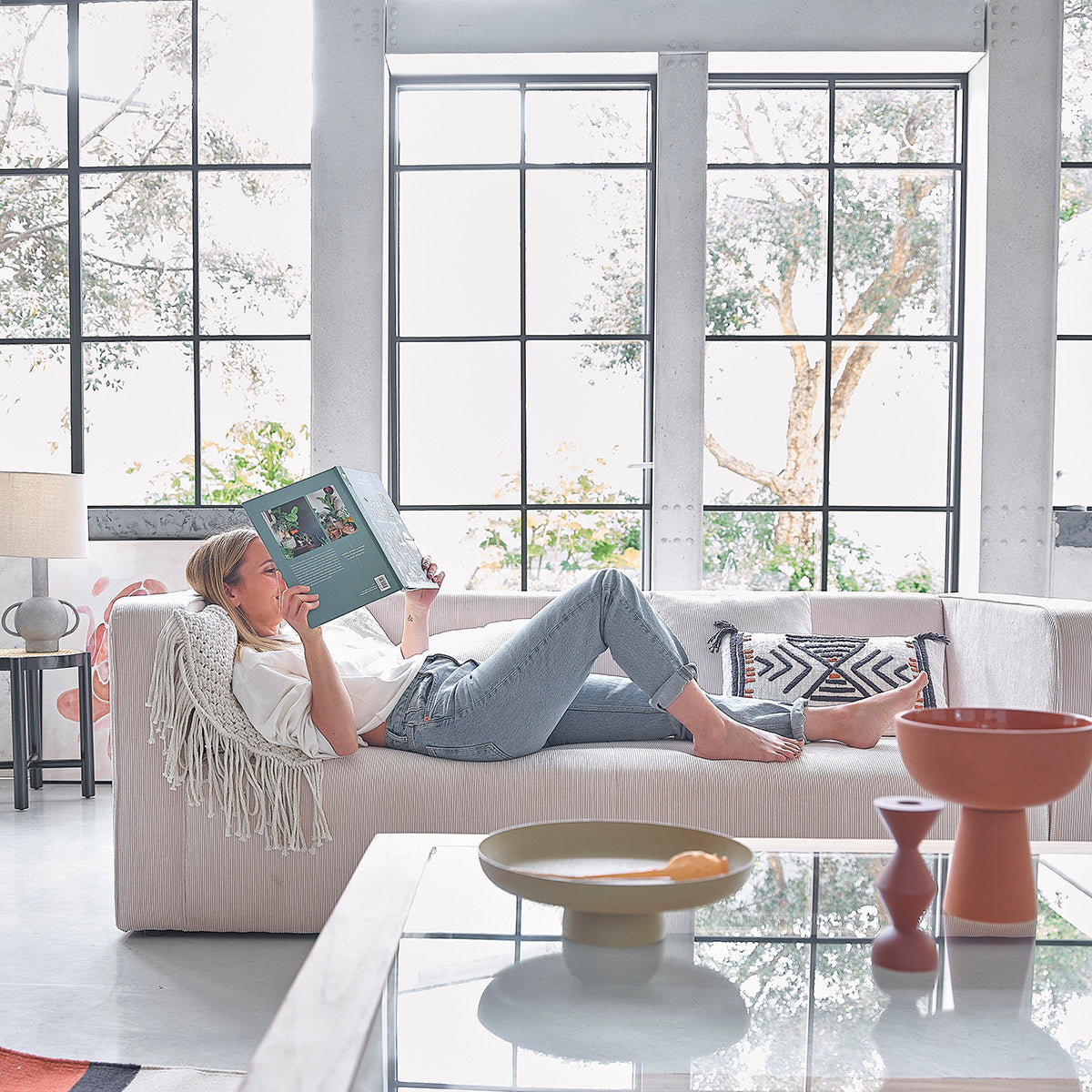 BOSTON - Table basse en teck massif 120 cm