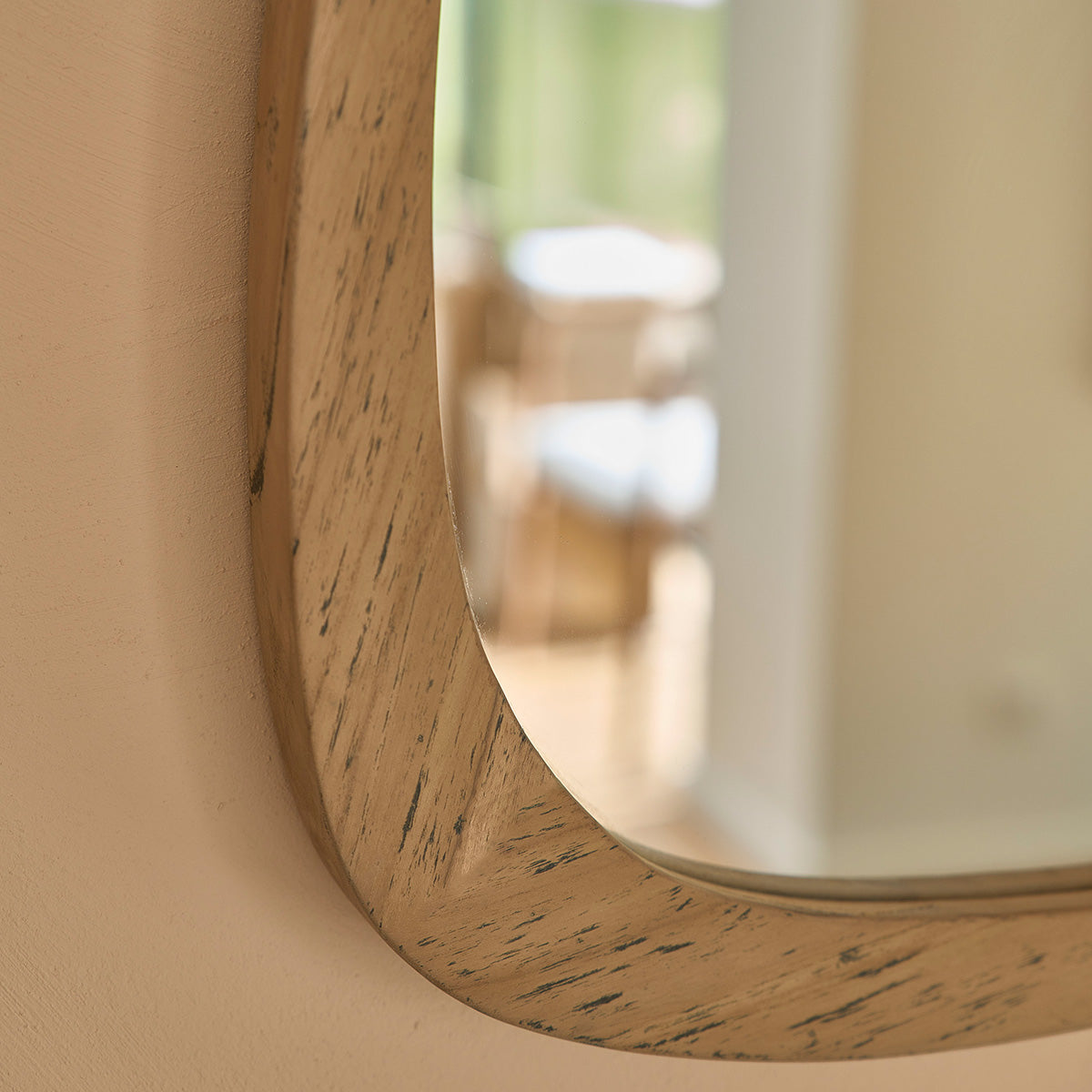 AUSTIN - Miroir en teck massif recyclé 70 cm