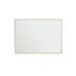 Miroir en métal doré rectangulaire 70x50 cm