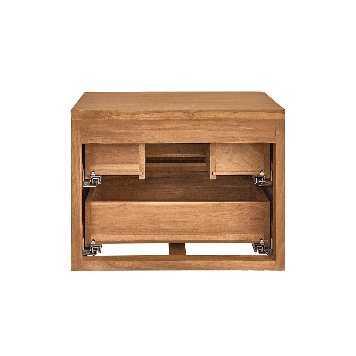 MAË - Meuble sous vasque en teck massif suspendu 60 cm