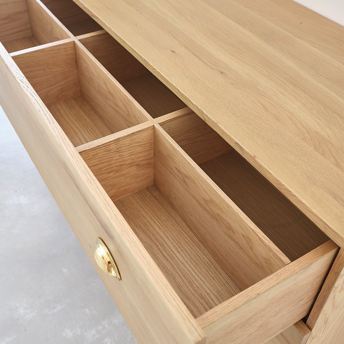 MARGAUX - Meuble sous vasque en chêne massif suspendu 120 cm