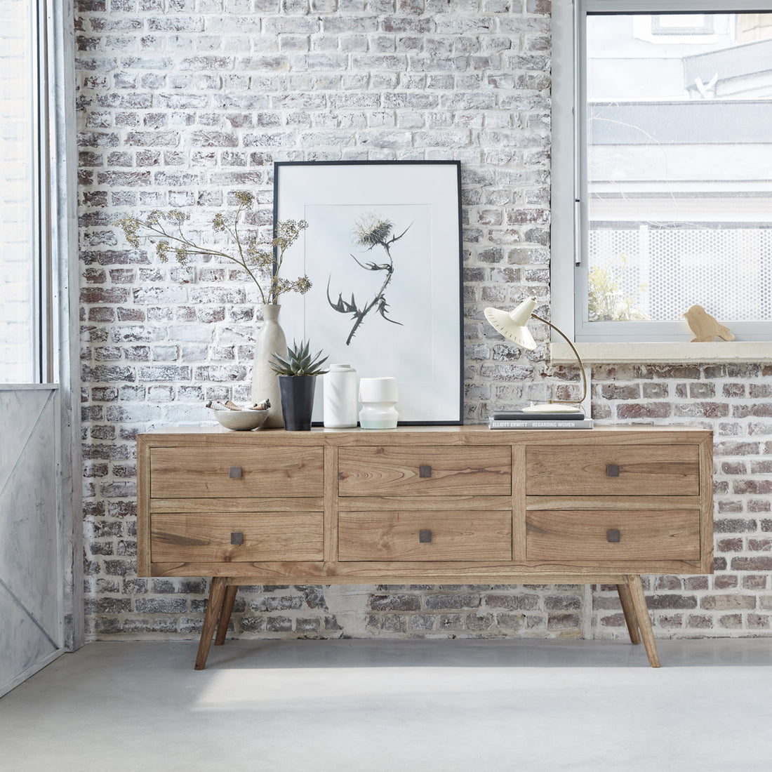 FELIX - Commode en mindi massif 200 cm