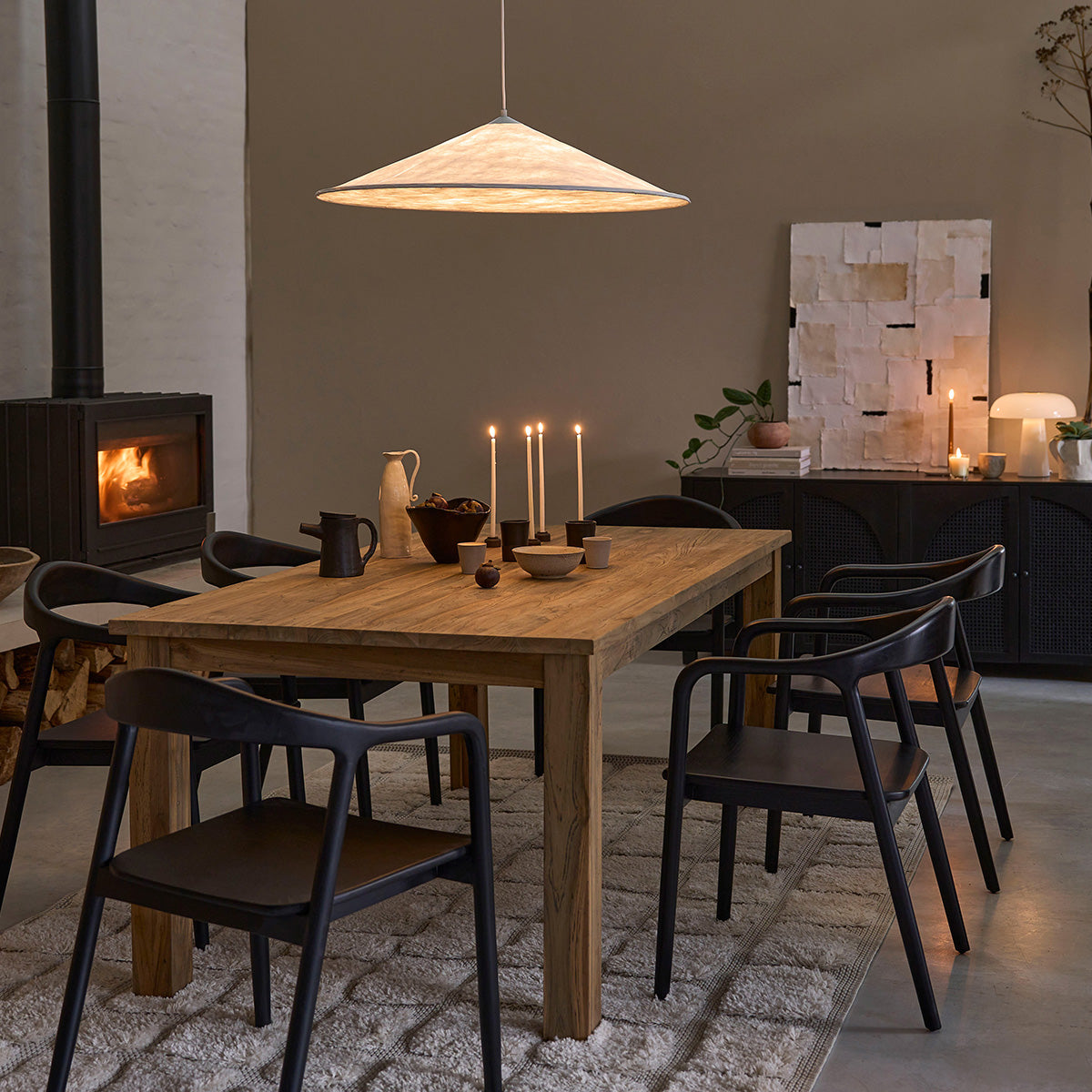 Suspension Hill Ø 55 cm blanc