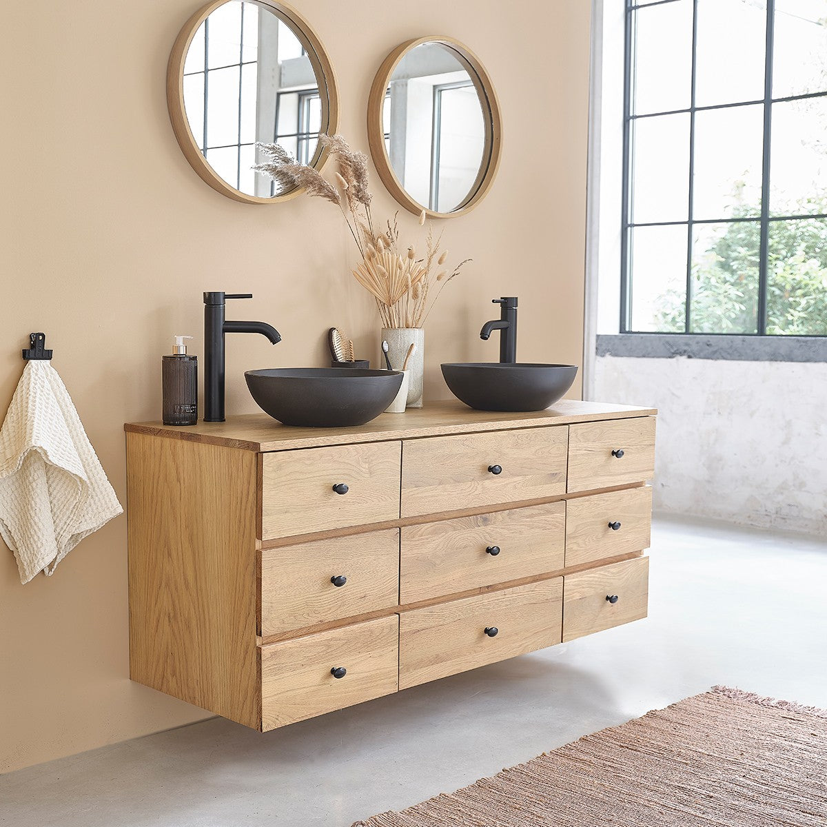 PURE - Vasque en béton gris Ø37 cm