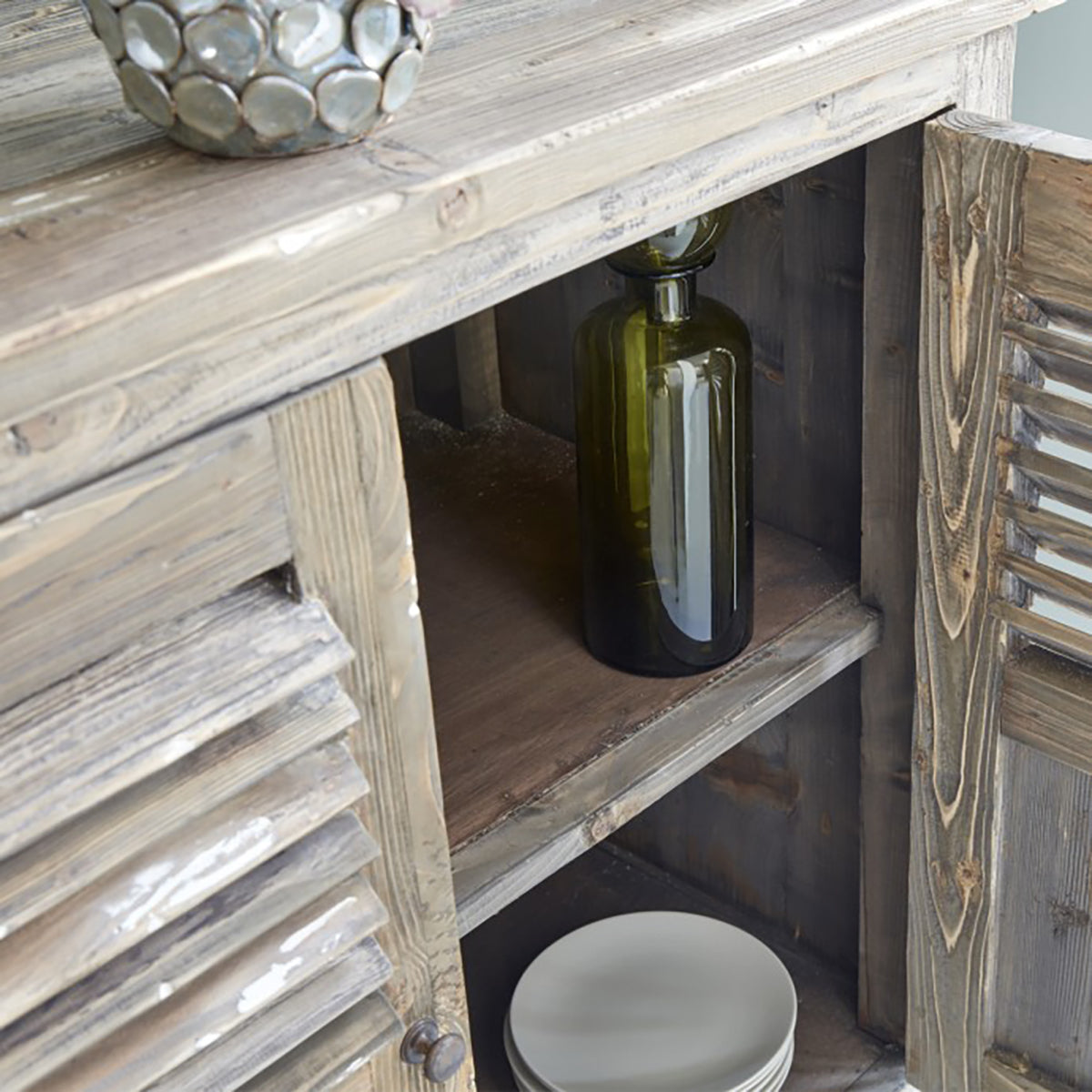 VICTOR - Commode en pin massif recyclé 140 cm