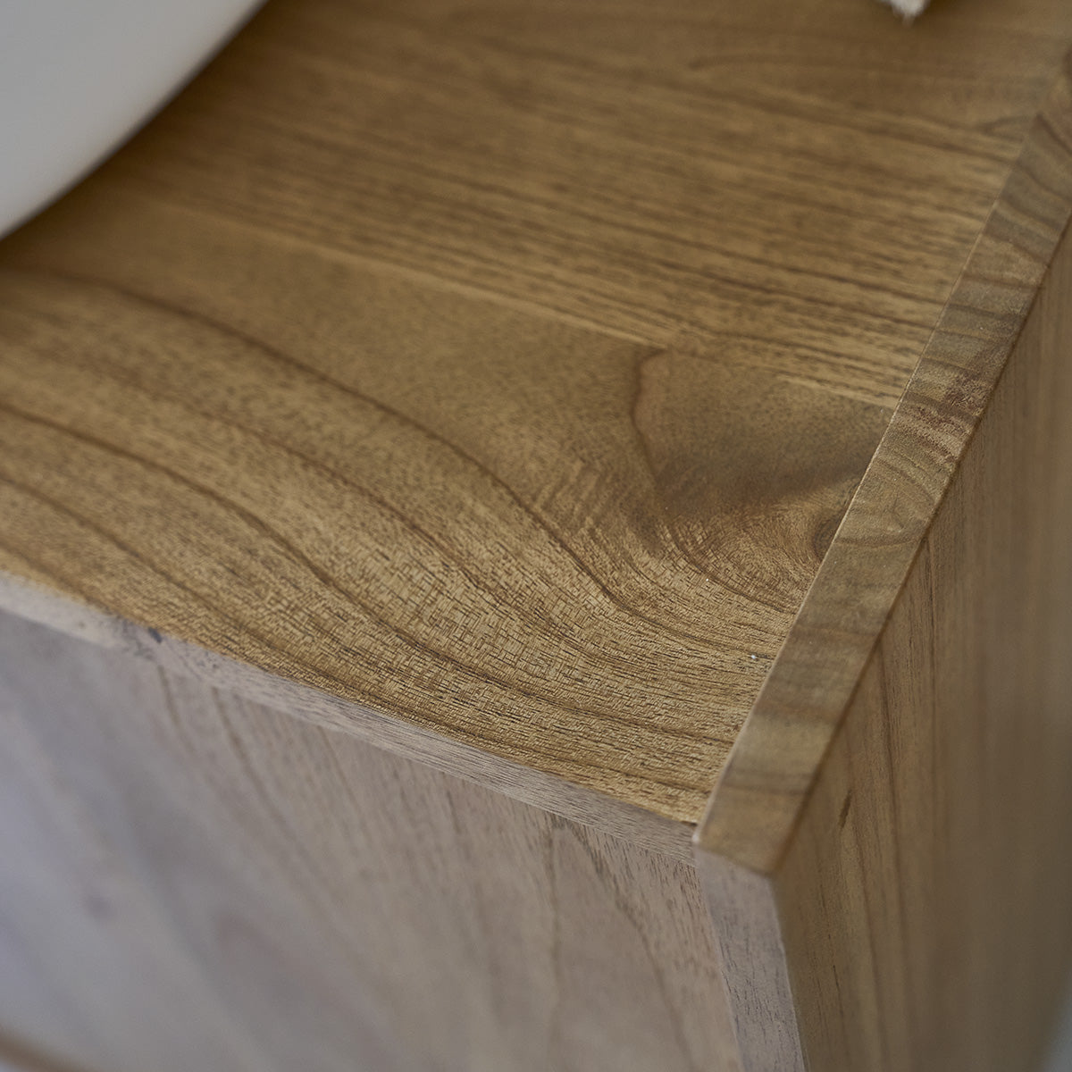 FIFTIES - Meuble sous vasque en mindi massif 90 cm