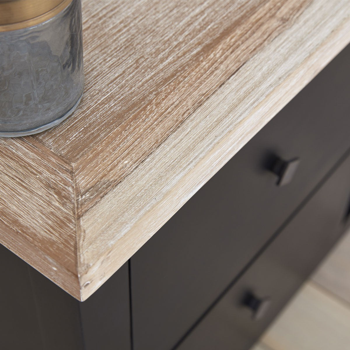 LONDRES - Meuble TV en acajou et teck massif 180 cm