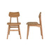 Lot de 2 chaises en teck massif