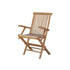 Fauteuil de jardin en teck massif pliant