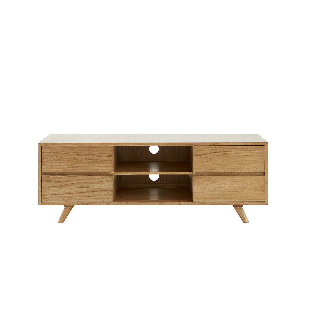 TILO - Meuble TV en mindi massif 140 cm