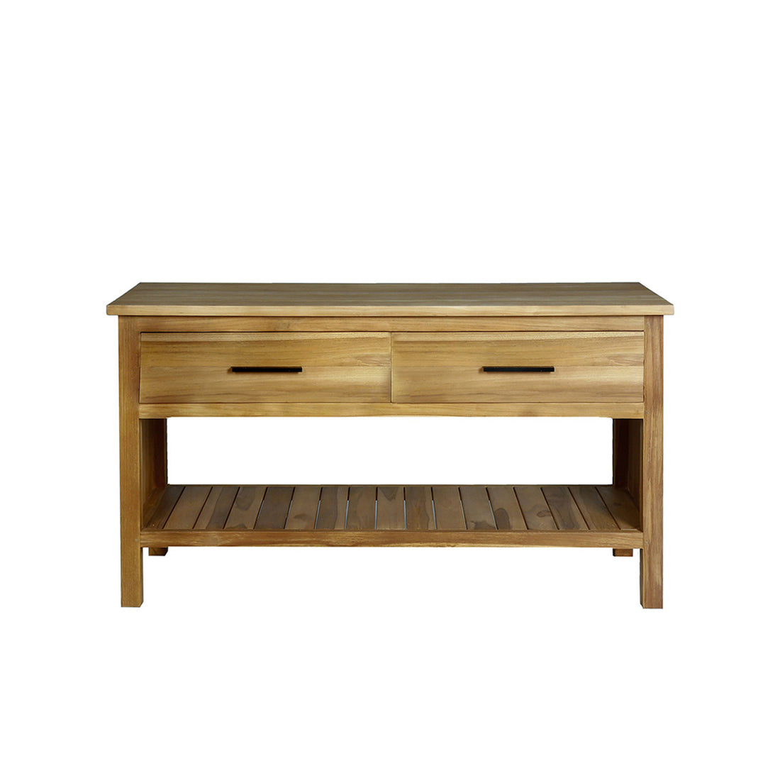 MARLI - Meuble sous vasque en teck massif 135 cm