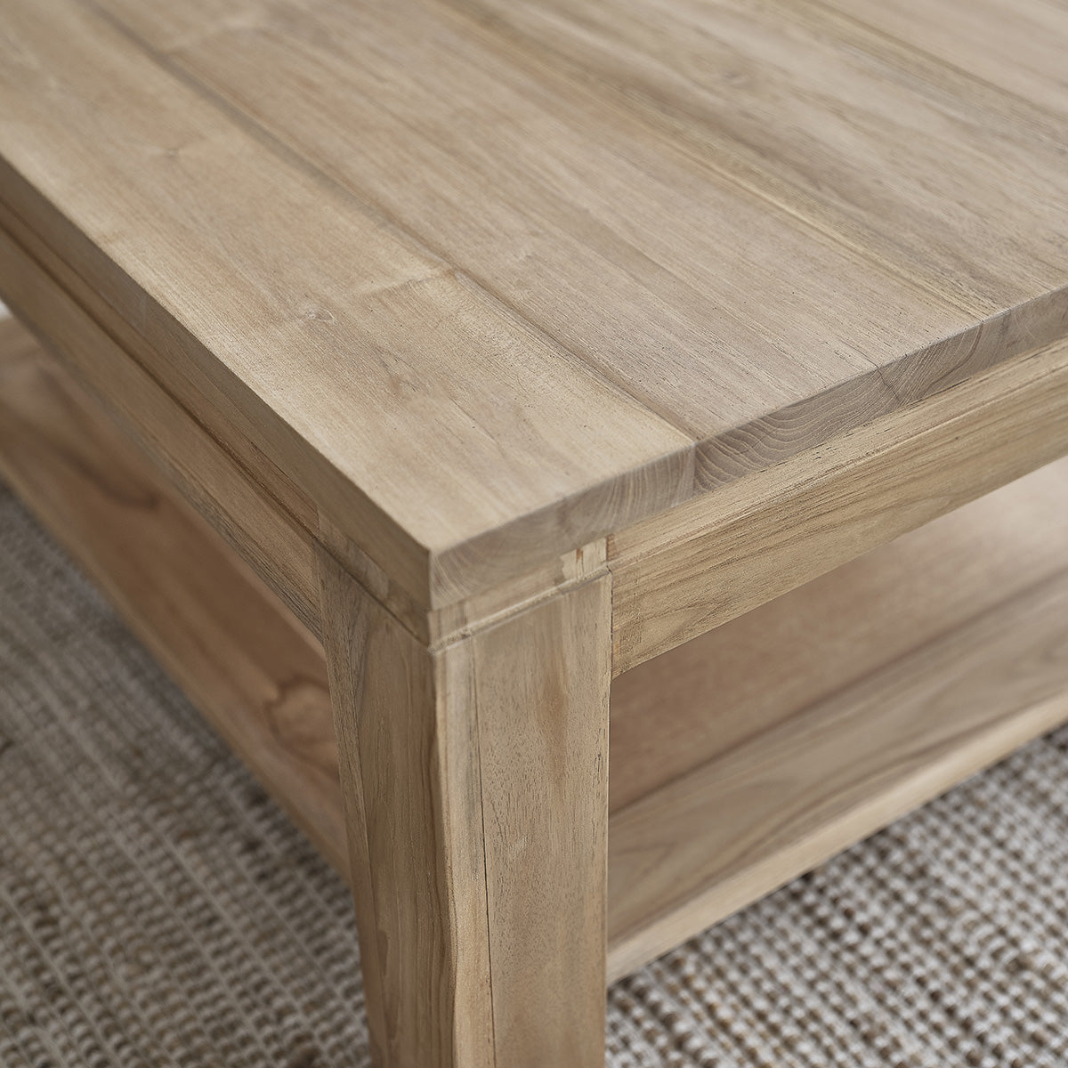 BOSTON - Table basse en teck massif 80 cm