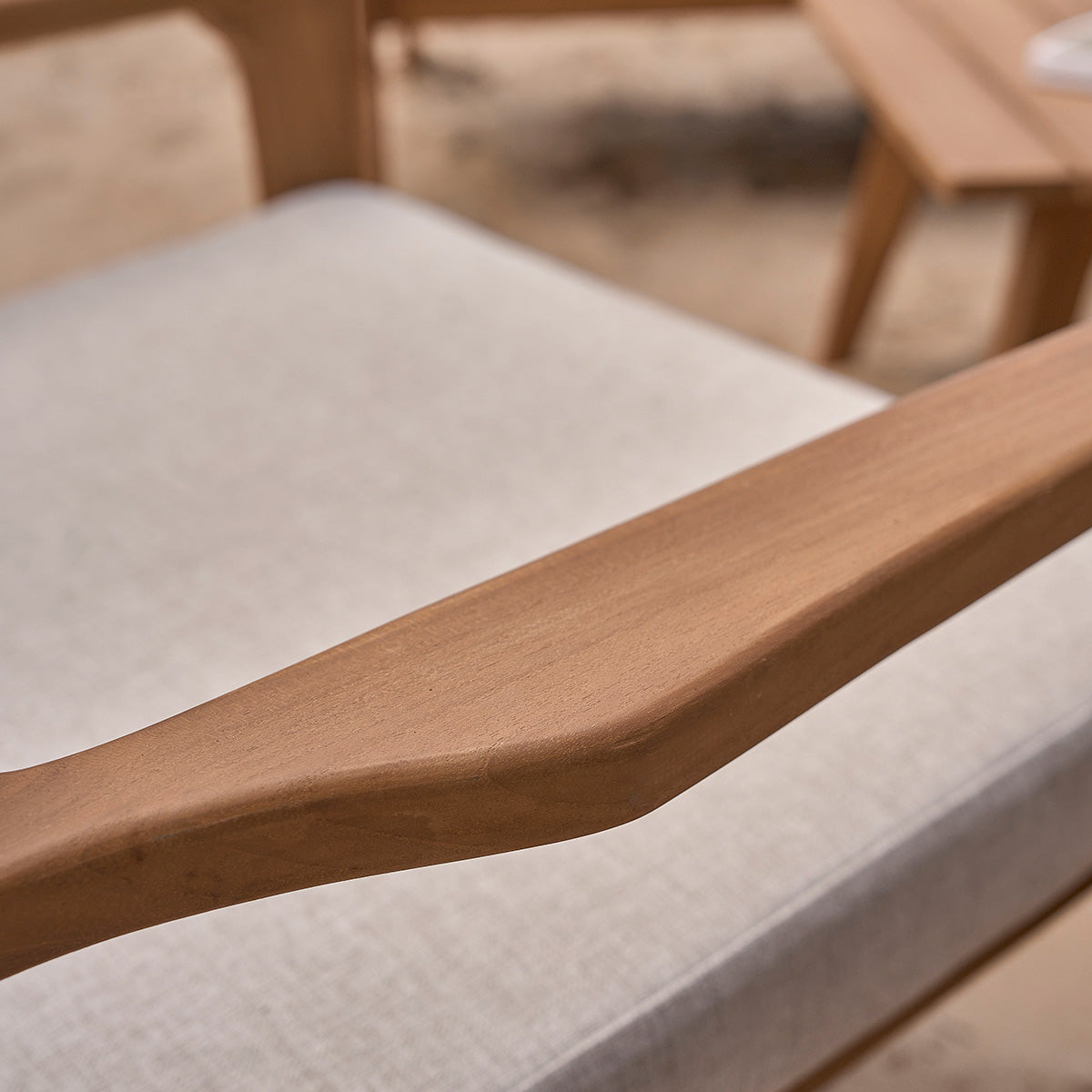 BARI - Salon bas de jardin en teck massif