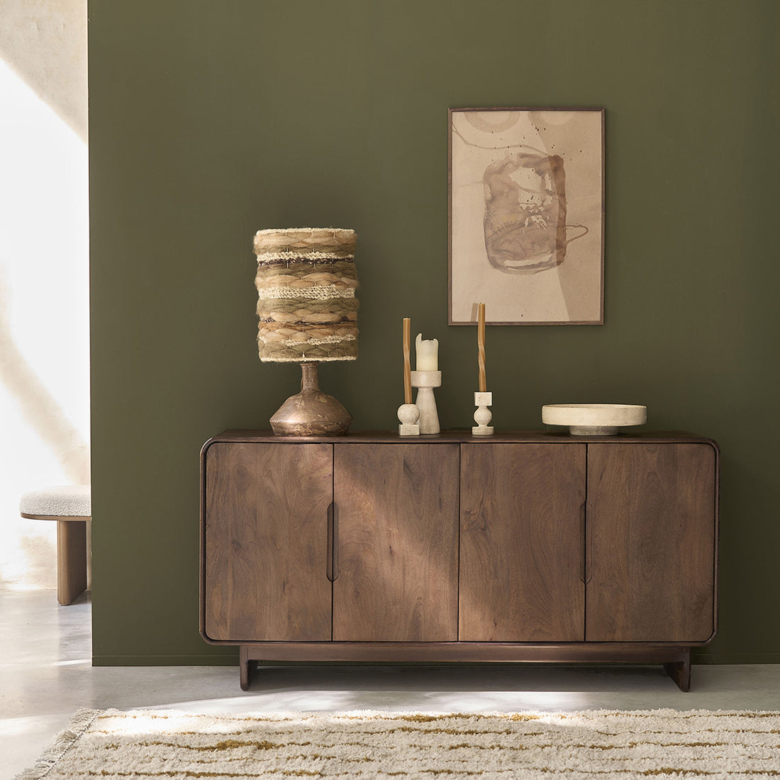 SOFIA - Buffet en manguier massif 160 cm