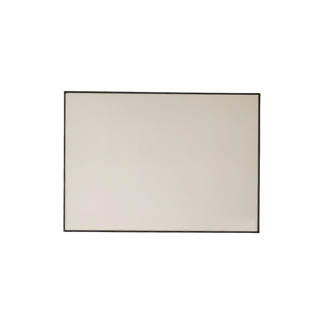 OLIVIA - Miroir en métal noir rectangulaire 70x50 cm