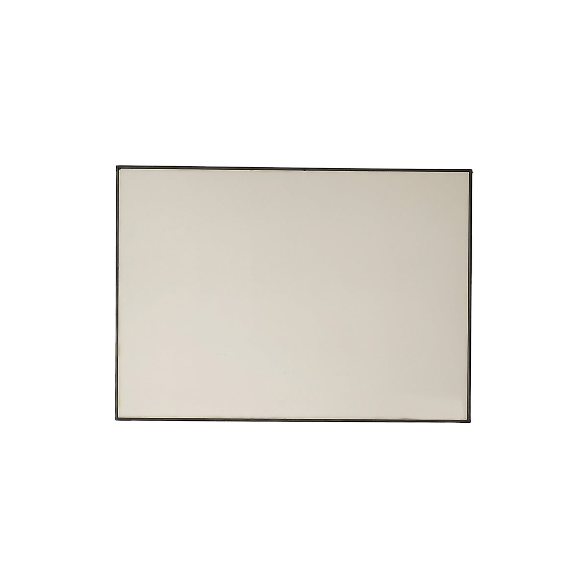 OLIVIA - Miroir en métal noir rectangulaire 70x50 cm
