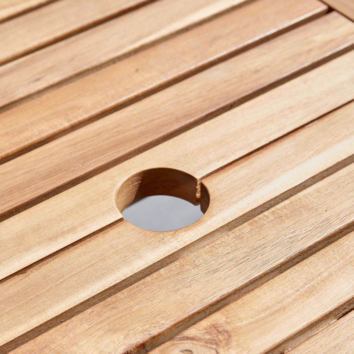 HANOÏ - Table de jardin en acacia massif extensible ovale 6/8 pers.