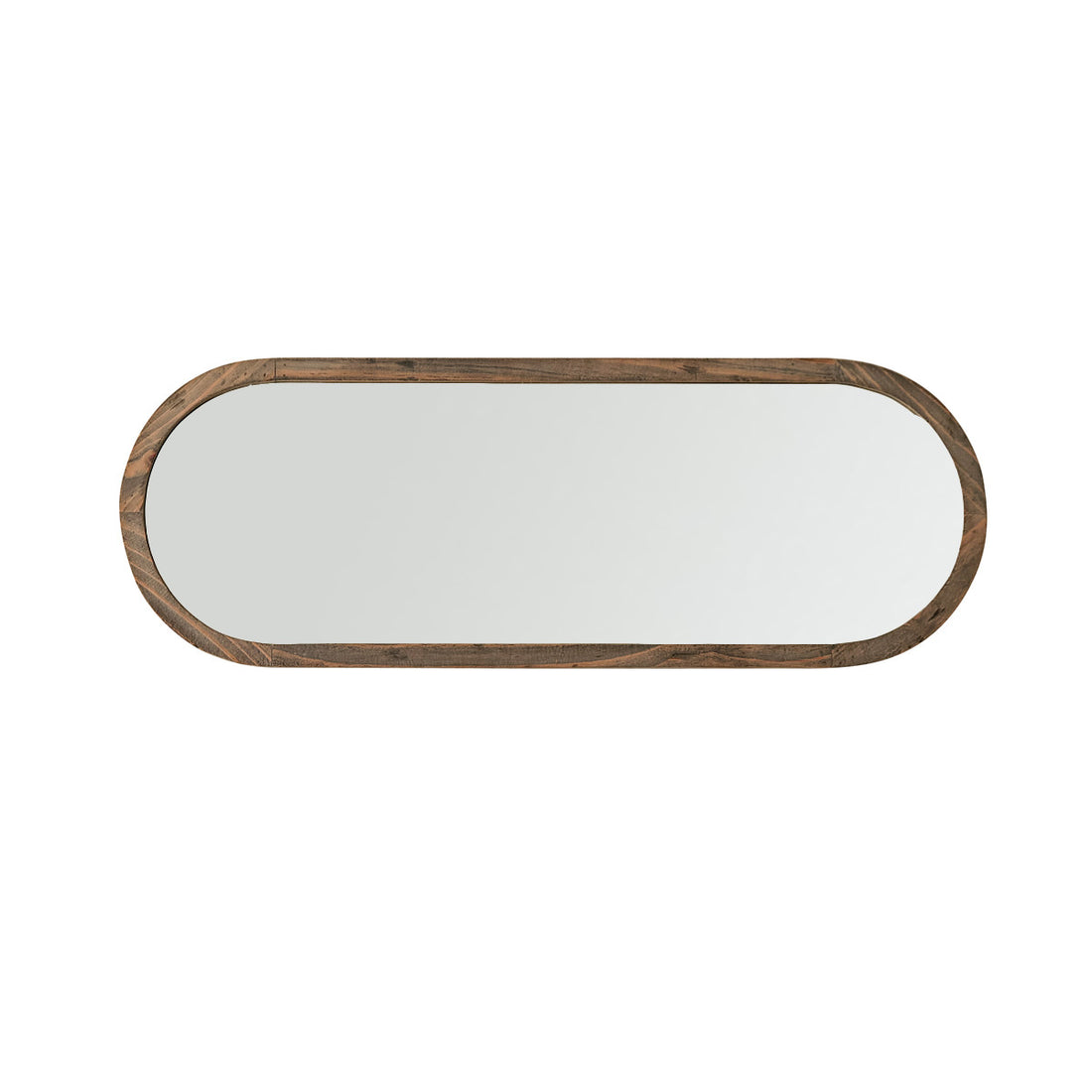 SEZANNE - Miroir en bois recyclé massif oval 140x50 cm