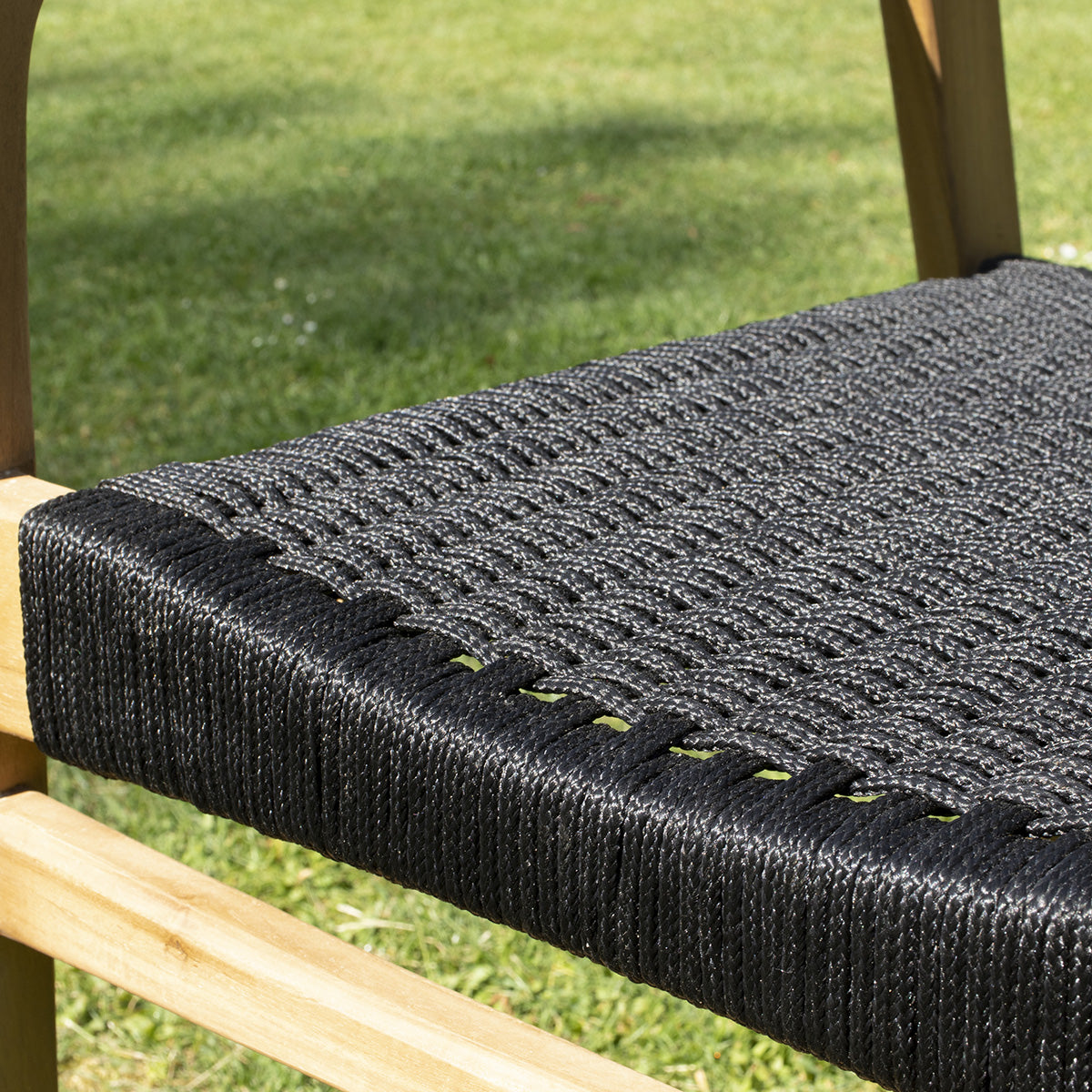 ESTHER - Salon de jardin en teck massif et cordage 8 pers.