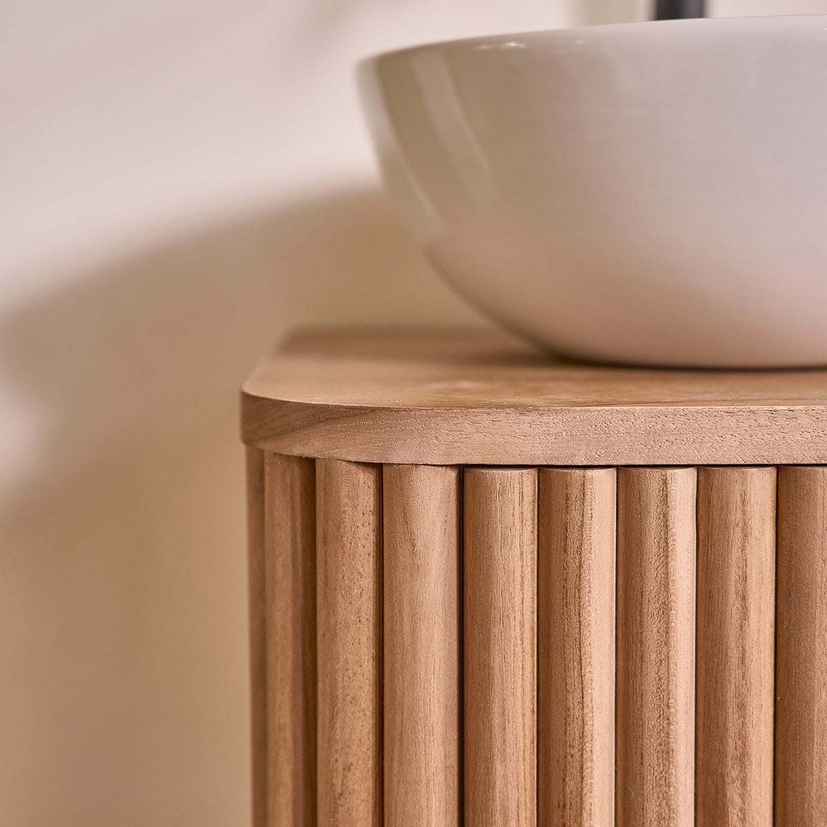 COLINE - Lave main en teck massif 40 cm