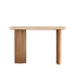 Console en teck massif et marbre 120 cm