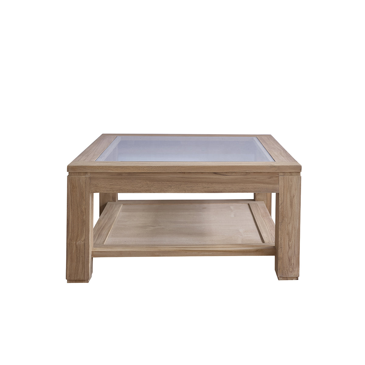BOSTON - Table basse en teck massif 80 cm