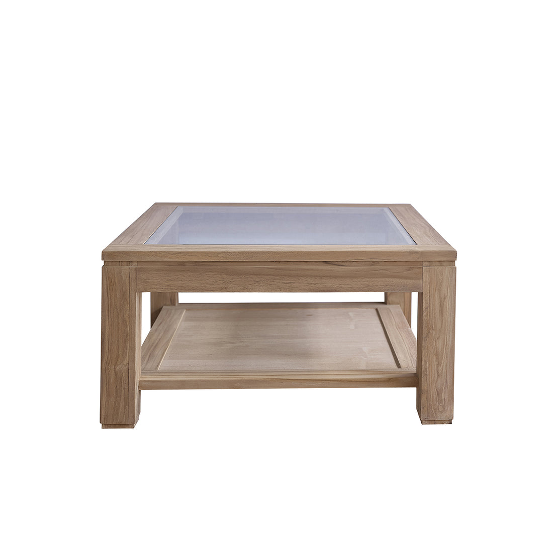 BOSTON - Table basse en teck massif 80 cm