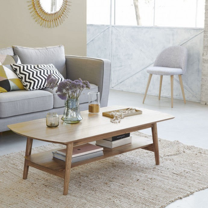 ODDA - Table basse en mindi massif 130 cm