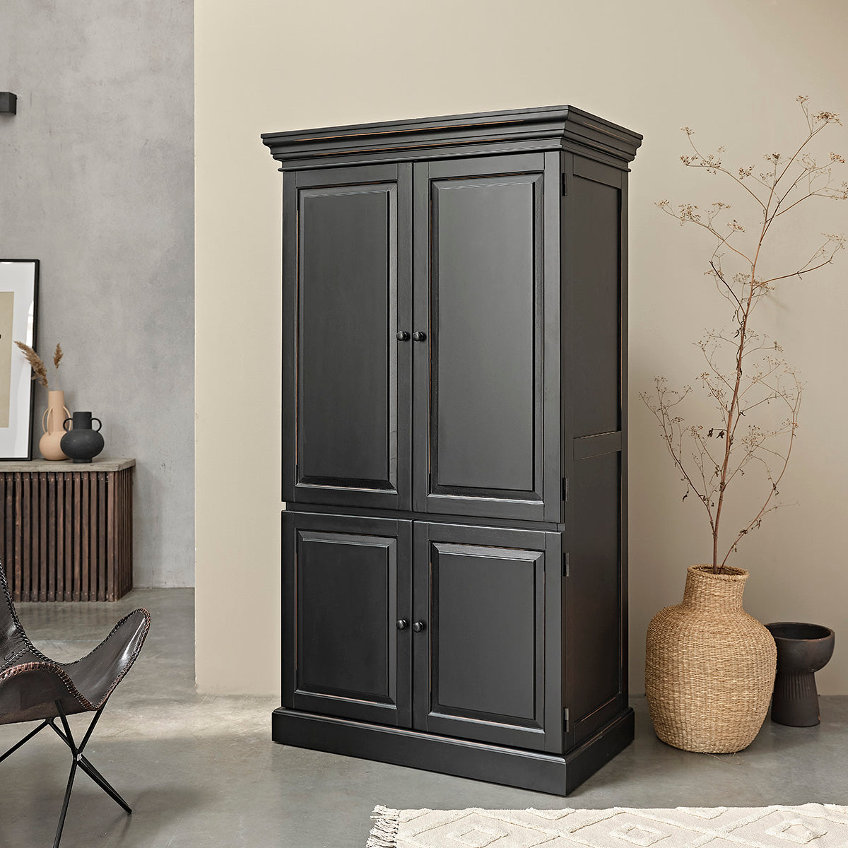 SOHO - Armoire en acajou massif 190