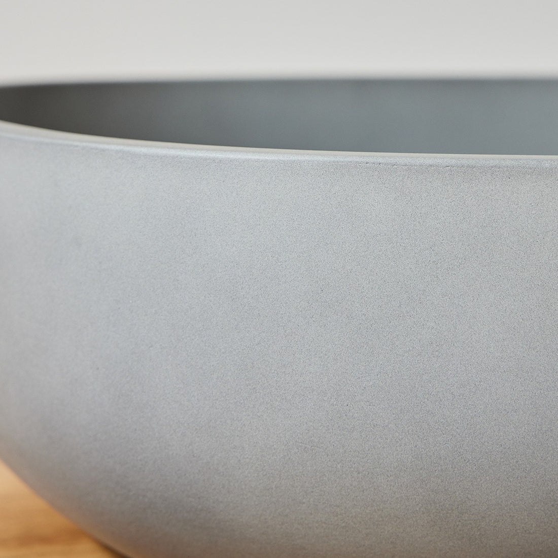 PURE - Vasque en béton gris ovale 50 cm
