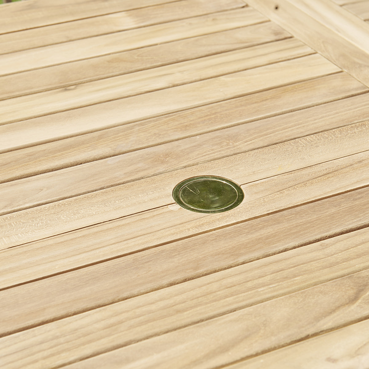 MIDLAND - Table de jardin en teck massif extensible ovale 8/10 pers.