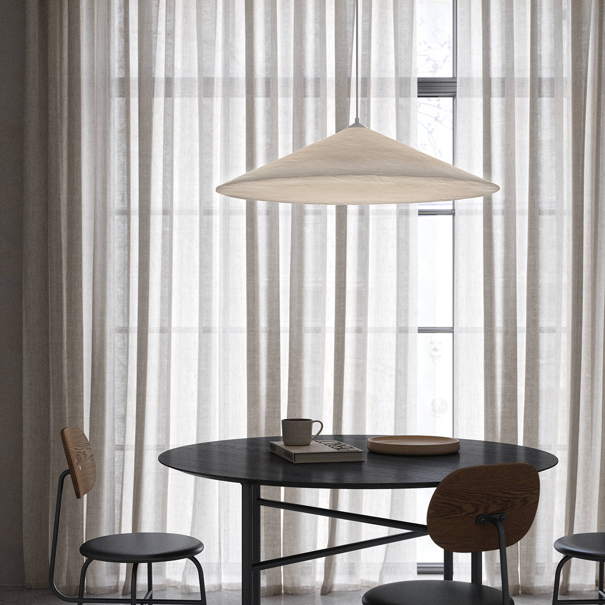 Suspension Hill Ø 85 cm blanc