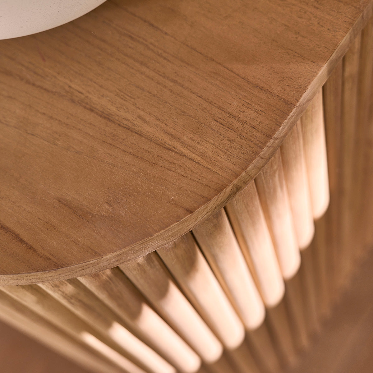 COLINE - Meuble sous vasque en teck massif 140 cm