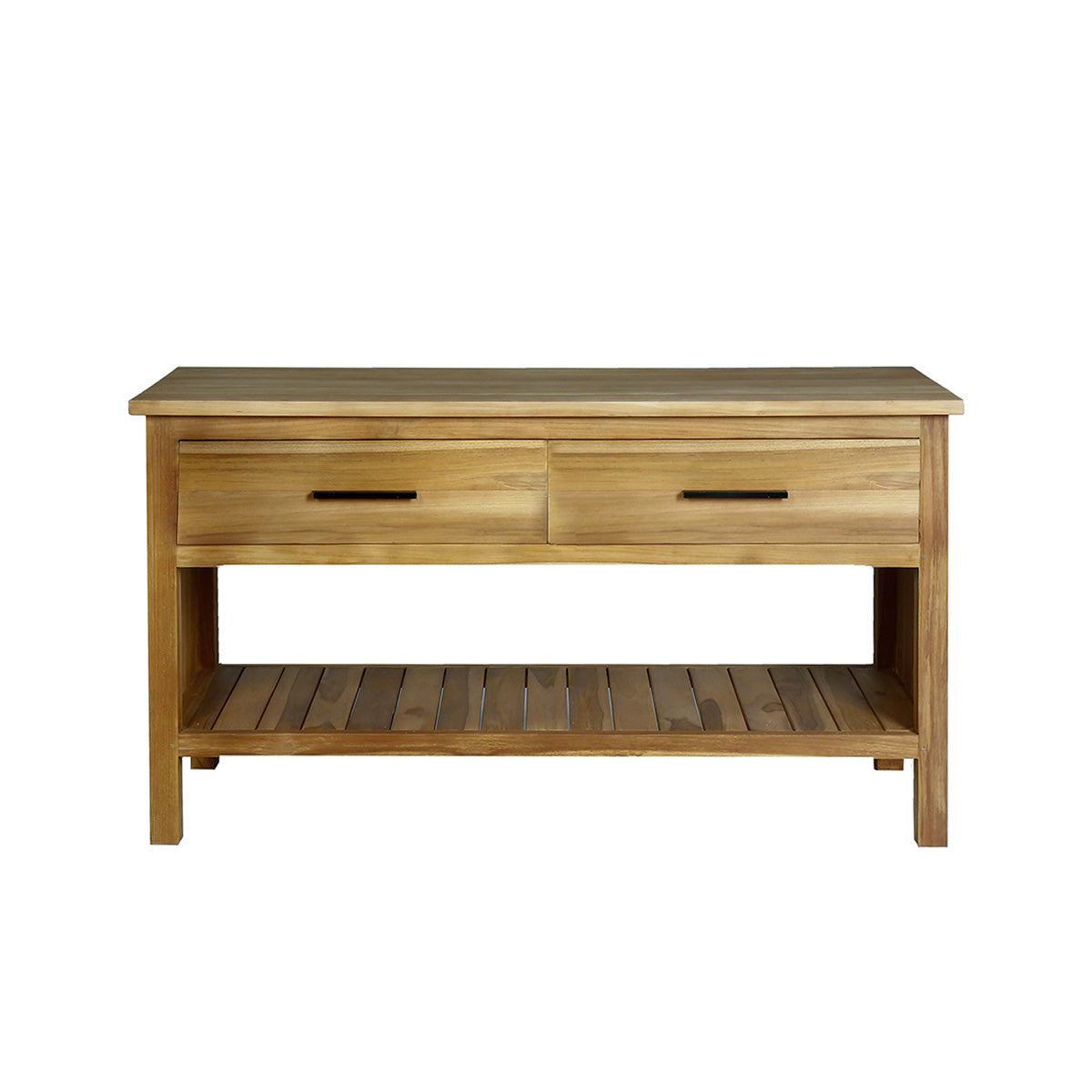 MARLI - Meuble sous vasque en teck massif 135 cm