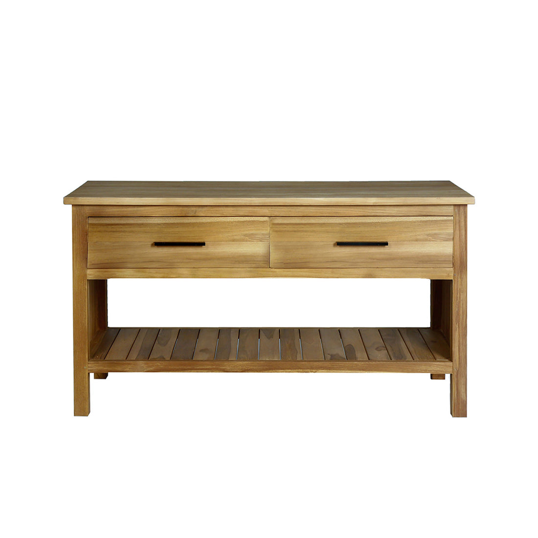 MARLI - Meuble sous vasque en teck massif 135 cm