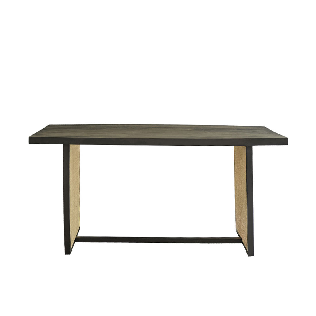 BLAISE - Table en manguier massif et cannage 6 pers.