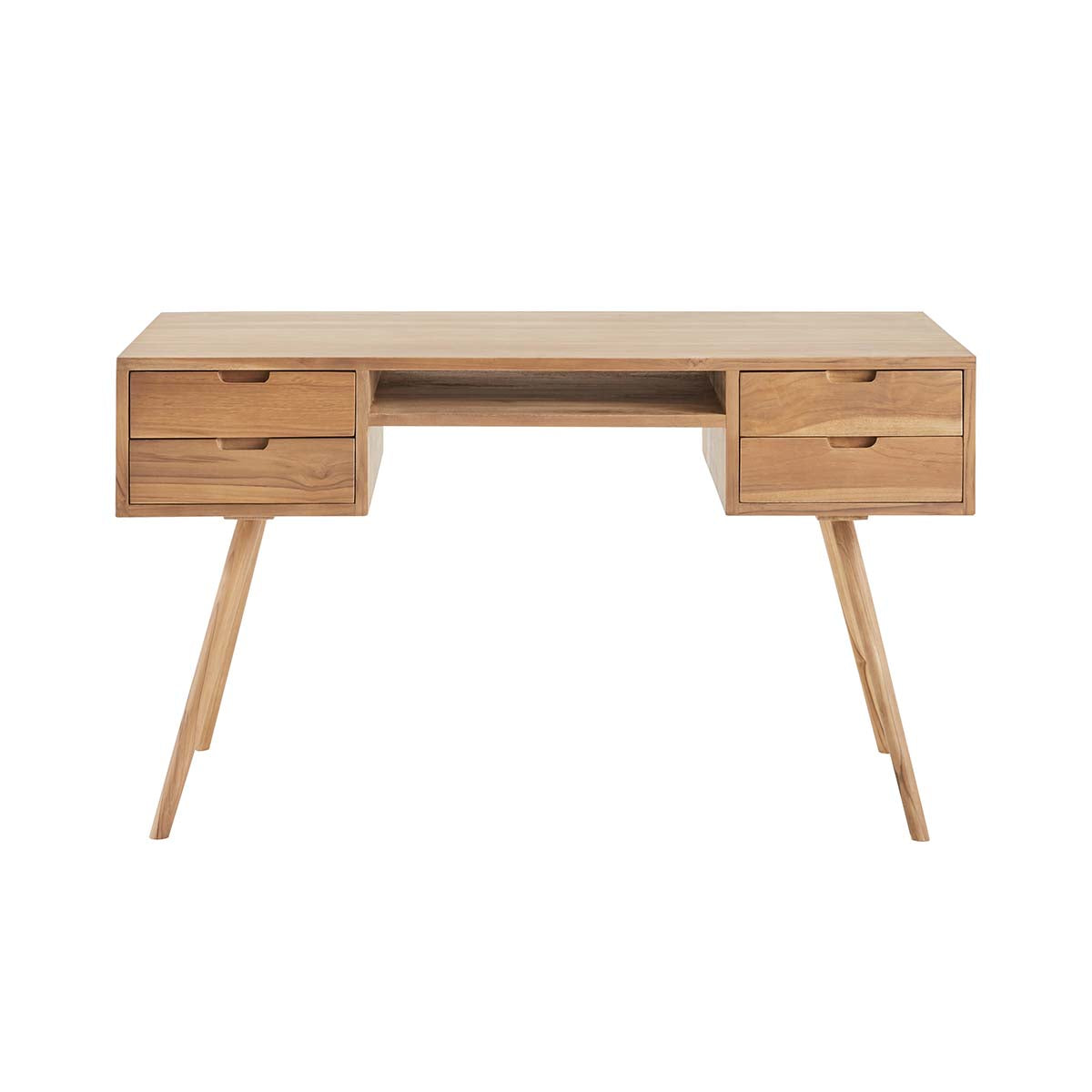 ISAURE - Bureau en teck massif 130 cm