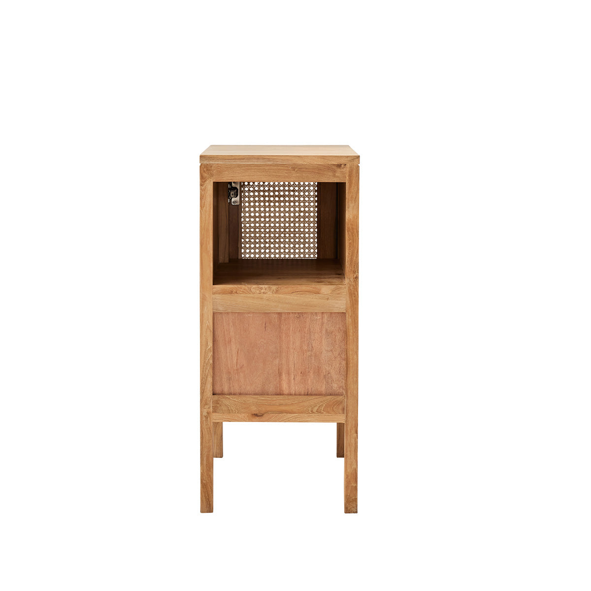 ELIOTT - Lave main en teck massif et cannage 35 cm